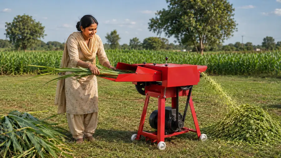 Chaff cutter fodder equipment manufactured by Sunidhi Agrotech