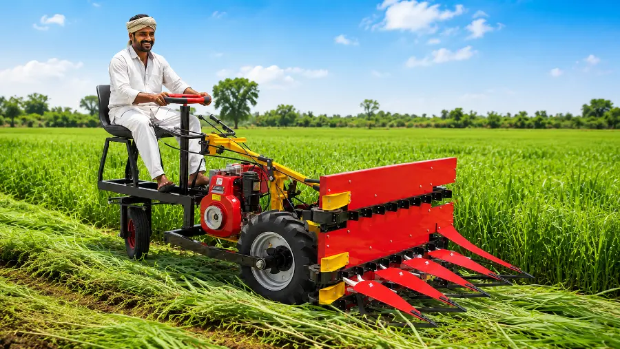 Sunidhi Agrotech self-propelled power reaper machine
